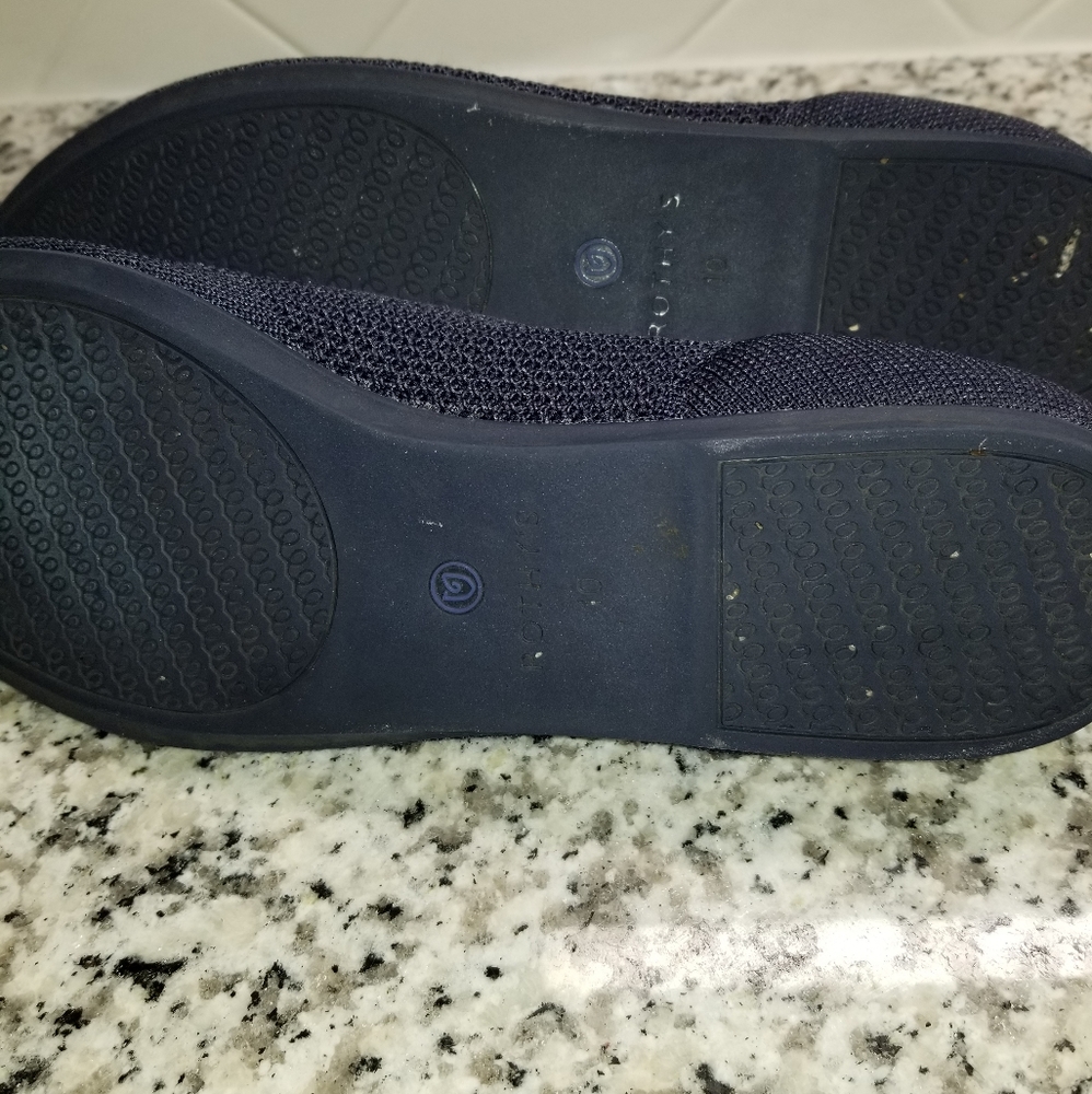 Rothy's Navy and Orange Flats - Picture 4 of 5